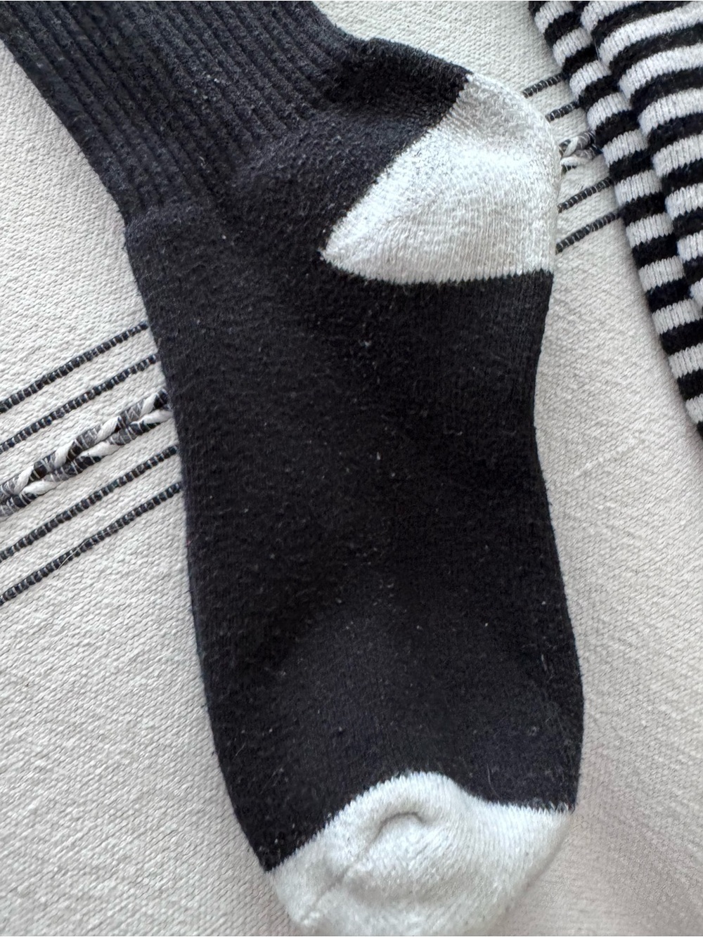 Rebel8 Black & White Patterned Men’s Crew Socks - Pack of 3 - Picture 7 of 7